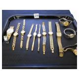 GROUP OF ELEVEN LADIES WRISTWATCHES AND ONE MEN