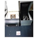 TWO CROTON WRISTWATCHES ONE BOXED ONE WITH CASE
