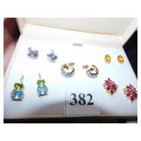 BOXED SET OF RHINESTONE EARRINGS JOAN RIVERS FIVE
