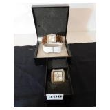 GRUEN WRISTWATCH WITH LEATHER BAND, HOT IN