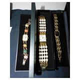 THREE LADIES WRISTWATCHES KENNETH LANE, JOAN