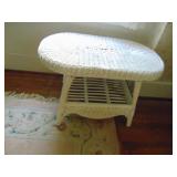 WICKER TABLE, 27X16X17H