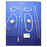 TWO SCARAB BEETLE BRACELETS, GOLD TONE CHAINS,