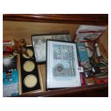 AAA BATTERIES, SCISSORS, NEW CHRISTMAS CARDS,