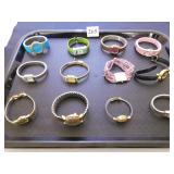 GROUP OF LADIES WRISTWATCHES, GOLD TONE, SILVER