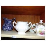 LOTUS BOWLS, ASSORTED COFFEE MUGS, CALICO