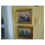 2 MATCHING 10X12 PRINTS JEAN FRANCOISE