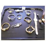 GROUP OF TWELVE LADIES WRISTWATCHES TIMEX AND