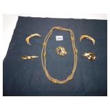 GROUP OF MONET COSTUME JEWELRY NECKLACE AND FIVE