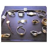 GROUP OF TWELVE WRISTWATCHES LADIES AND MEN