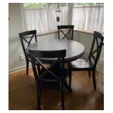 POTTERY BARN STYLE TABLE AND 4 CHAIRS