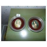 CAMEO CREATIONS ROUND FRAMED CAMEOS, 6"