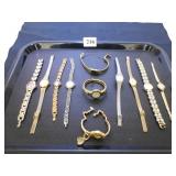 GROUP OF ELEVEN LADIES WRISTWATCHES