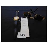 GUESS WRIST WATCH, VERSACE SUNGLASSES