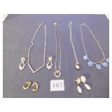 GIOVANNI RHINESTONE HEART PENDANT NECKLACE,