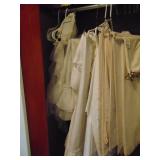 ASSORTED TABLE CLOTHS, RED, GREEN, ETC.