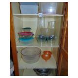 PLASTIC FOOD CONTAINERS, METAL CASSEROLE HOLDERS,