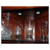 ETCHED GLASS DECANTER WITH STOPPER, ETCHED GLASS
