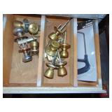 DOOR KNOBS, PAINT BRUSH, PIPE WRENCH, ETC.