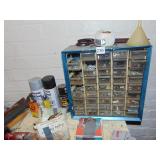 HAMMERS, SEALER, GUN CLEANER, NUTS, BOLTS,