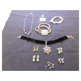 BEADED BRACELET, POLISHED STONE BRACELETS, VELVET