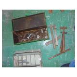 2 TOOL BOXES, HAMMERS, ETC.