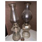 TWO OIL LAMPS
