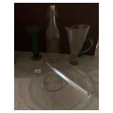 THERMOMETER, PLATER, GREEN APPLIED HANDLE PITCHER