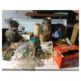 ASSORTED HARDWARE, TAPE, TWINE, WIRE, SOCK SAVER,