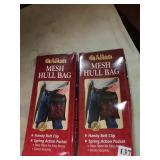 2 NEW MESH HULL BAGS, AMMUNITION HOLDERS