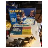 SMATH GAME, TRANSISTOR KIT, FOOTBALL HELMET, BAD