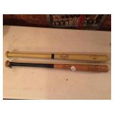PAIR OF WOODEN BATS, REMMIE STENNETT ADIRONDAK