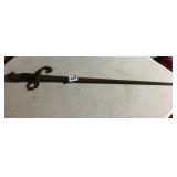 WOOD AND BRASS HANDLES SWORD, MARKEDA 41306