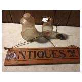 HAGEN 1/2 PINT BOTTLE, BRASS MOUSE,