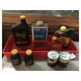 CHAIN SAW OIL, BAR AND CHAIN, 1 SHOT, ETC. W/