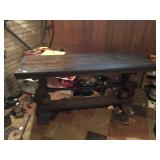 LIBRARY TABLE SCROLL BASE 29 H X 60 W X 20 D