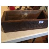 SMALL WOODEN BOX, ECONOMY COBBLER BOOT & SHOE