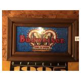 FRAMED MOSAIC BUDWEISER PICTURE,