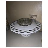 WALL UNIT PLASTIC, PEDESTAL CAKE PLATE WITH GLASS