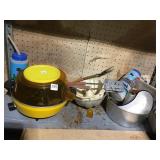 AIR POPPER, MOLDS, BUNDT PAN, GRILL TOOLS, ETC.