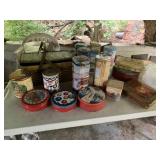 LARGE ASSORTMENT OF TINS WHO KNOWS WHAT IS