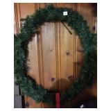 PINECONE WREATH AND LARGE HOUSE WREATH 32"