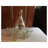 PITTSBURGH POLAR WATER BOTTLE, 6 JUICE GLASSES