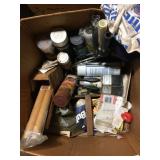 ASSORTED PAINTING SUPPLIES, NEW PAINT BRUSHES,