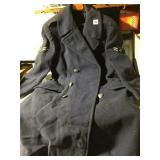AIR FORCE LONG DRESS WOOL COAT, SOME DAMAGE