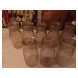 HALF PINT MILK JARS INCLUDING SEALTEST