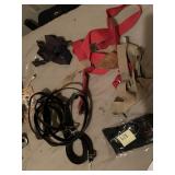 NEW TOTE AND BELTS, SUSPENDER