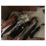 GROUP OF UMBRELLAS INCL. PITTSBURGH POST GAZETTE