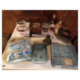 BAR DICE GAME AND COASTERS, COOLER PACKS,