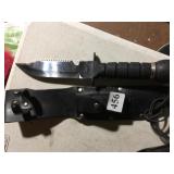 STAINLESS STEEL KNIFE MADE IN TAIWAN, LEATHER